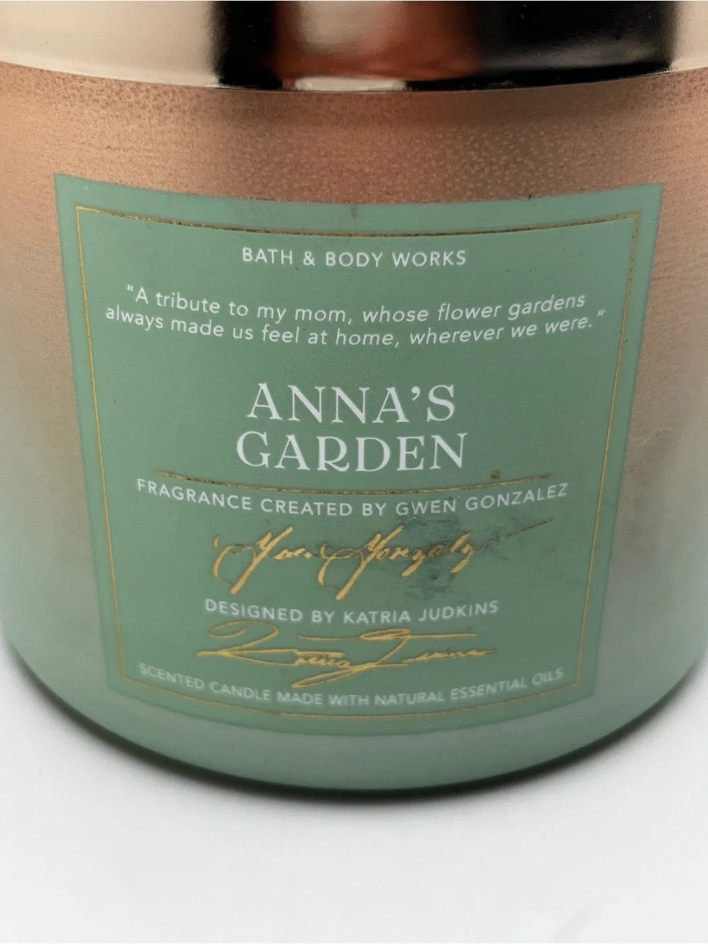 Bath & Body Works: 14.5 Oz 3-Wick Candle: Anna’s Garden